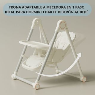 Trona Evolutiva 3 en 1 – Plegable Color Blanco