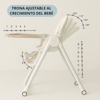 Trona Evolutiva 3 en 1 – Plegable Color Blanco