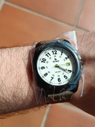 Orologio Burei Field Watch Quarzo WR30M militare