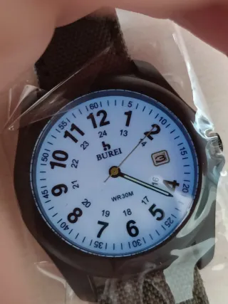 Orologio Burei Field Watch Quarzo WR30M militare