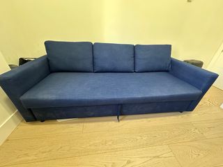Sofá Cama 3 Plazas Azul IKEA FRIHETEN.