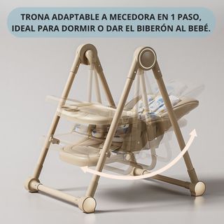 Trona Evolutiva 3 en 1 – Plegable Color Khaki