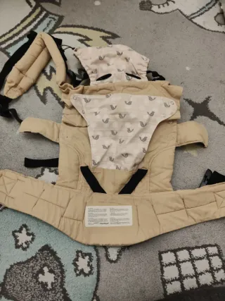 Mochila Portabebés Manduca Beige Pájaros