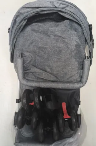 Silla de paseo plegable gris
