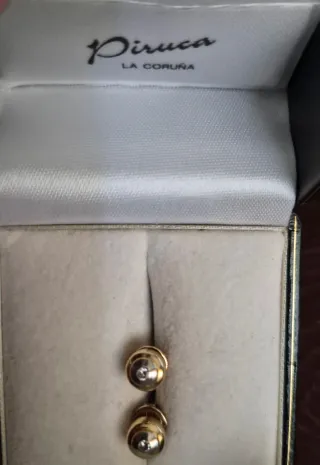 Pendientes oro y brillantes