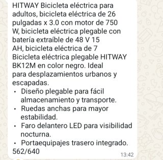 Bicicleta Eléctrica Plegable Colorway BK12M