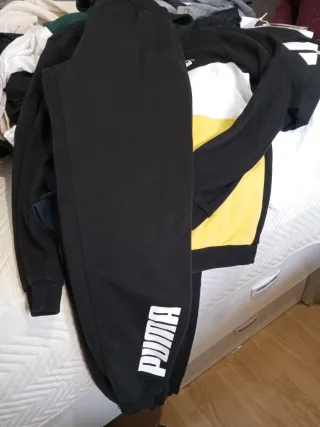 Chándal Puma Negro y Amarillo