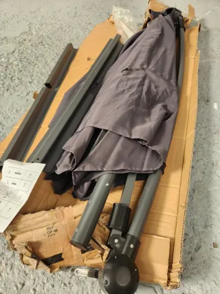Parasol excéntrico banana Ø300 cm