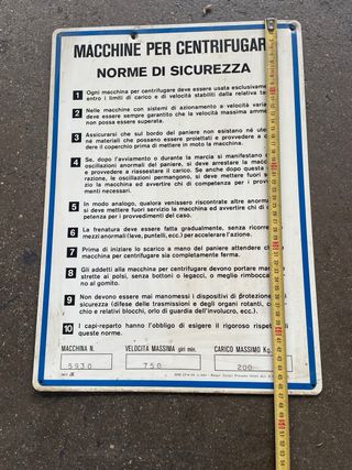 3 Targhe informative sicurezza