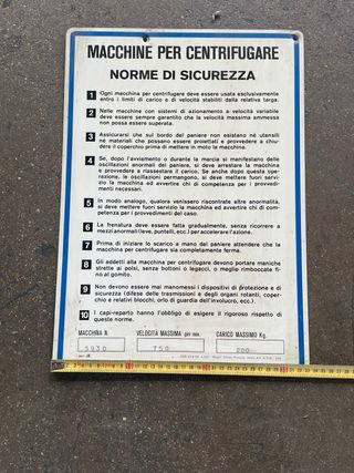 3 Targhe informative sicurezza