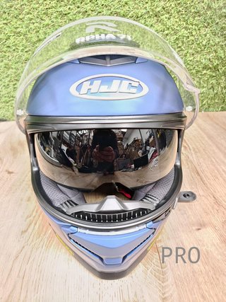 HJC, casco integral moto RPHA71 semi flat metallic blue, S