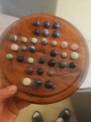 Cajita de madera artesanal con llave