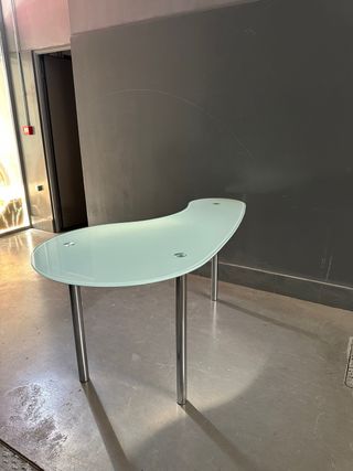 Escritorio cristal esmerilado