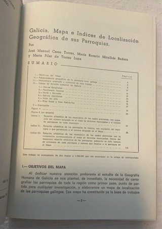 Galicia, mapa e índices de localización geográfica