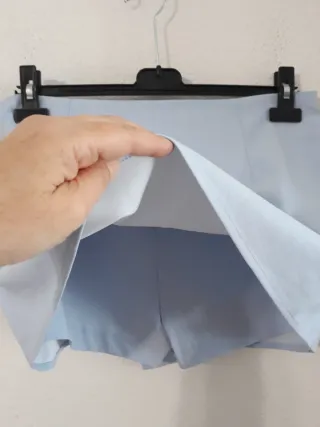 Falda pantalón Bershka azul