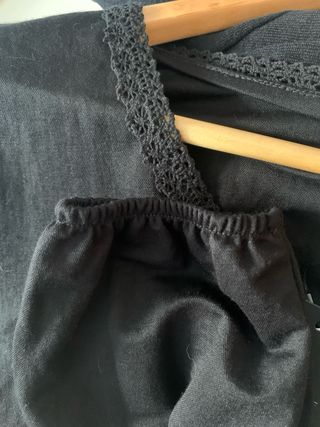 Blusa negra Cortefiel manga larga