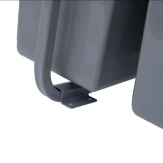 Cubo de reciclaje gris