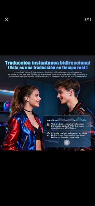 Auriculares HTC NE49 AI Traducción Bluetooth