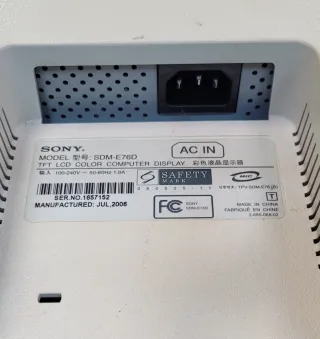 Monitor Sony Negro