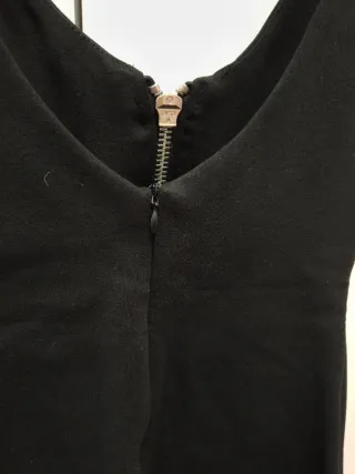 Vestido Negro Cremallera