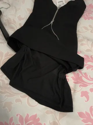 Vestido Negro Cremallera