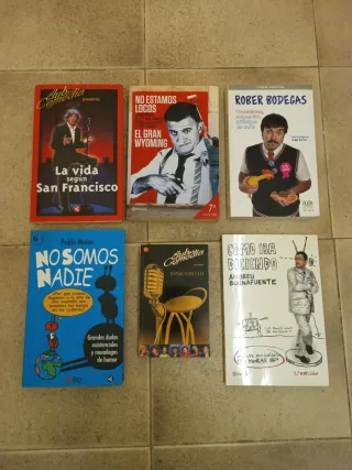 Lote 6 libros monólogos. Humor