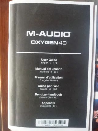 Teclado MIDI M-AUDIO Oxygen 49