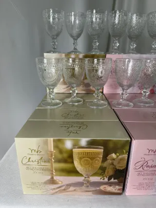 Set 12 Calici Vetro Mastro Bianco 300ml