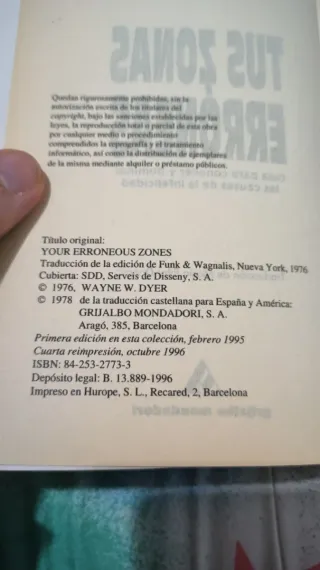 Tus Zonas Erroneas - Desarrollo personal