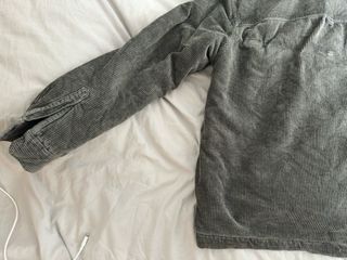 Chaqueta pana acolchada Zara gris