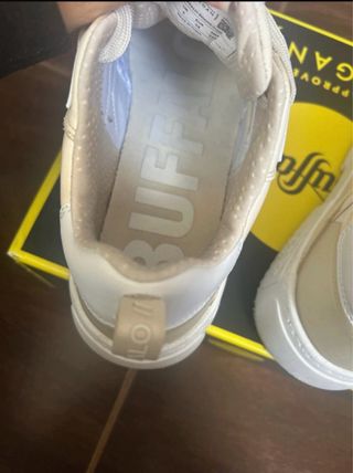 Zapatillas Buffalo Talla 38 Beige/Blanco