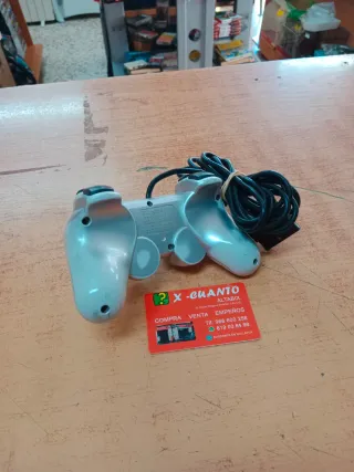 MANDO SONY PS2 SCPH-10010 DUALSHOCK 2 PLATEADO