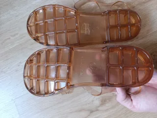 Sandalias de goma transparentes Talla 40