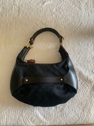 Borsa Gucci Pelle e Tessuto Bamboo
