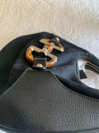 Borsa Gucci Pelle e Tessuto Bamboo