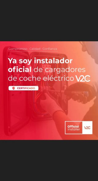 Instalación punto de recarga coche v2c