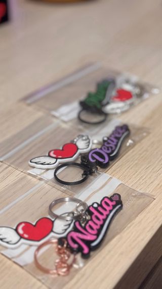 Llaveros personalizados con nombre