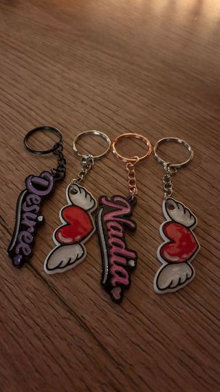 Llaveros personalizados con nombre