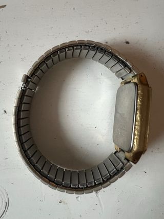 Reloj Seiko Vintage Dorado y Plateado Tank