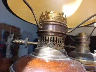 Lámparas Vintage Madera y Metal