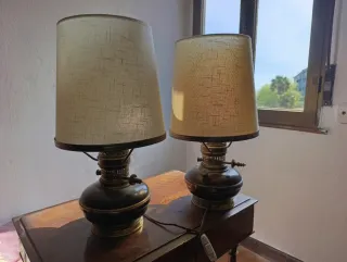 Lámparas Vintage Madera y Metal