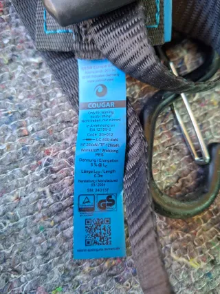Cinchas de amarre automáticas con mosquetón