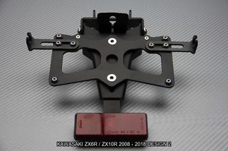 Portamatrículas KAWASAKI ZX6R / ZX10R 2008 - 2018