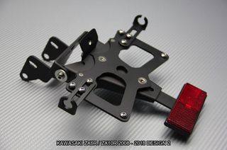 Portamatrículas KAWASAKI ZX6R / ZX10R 2008 - 2018