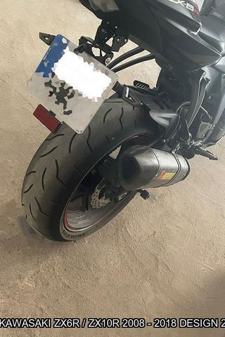 Portamatrículas KAWASAKI ZX6R / ZX10R 2008 - 2018