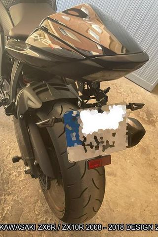 Portamatrículas KAWASAKI ZX6R / ZX10R 2008 - 2018