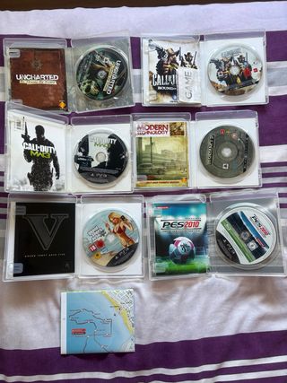 Lote 6 Juegos PS3: Uncharted, GTA V, PES 2010