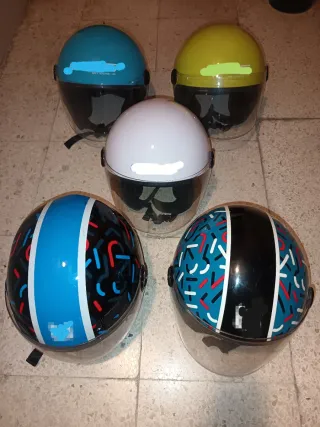 5 Cascos Moto Scooter