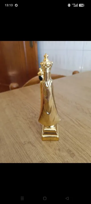 Madonna di Loreto statuetta dorata
