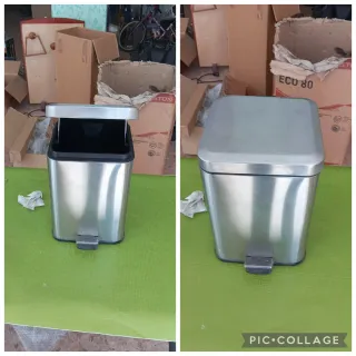 Cubo de basura inoxidable con pedal